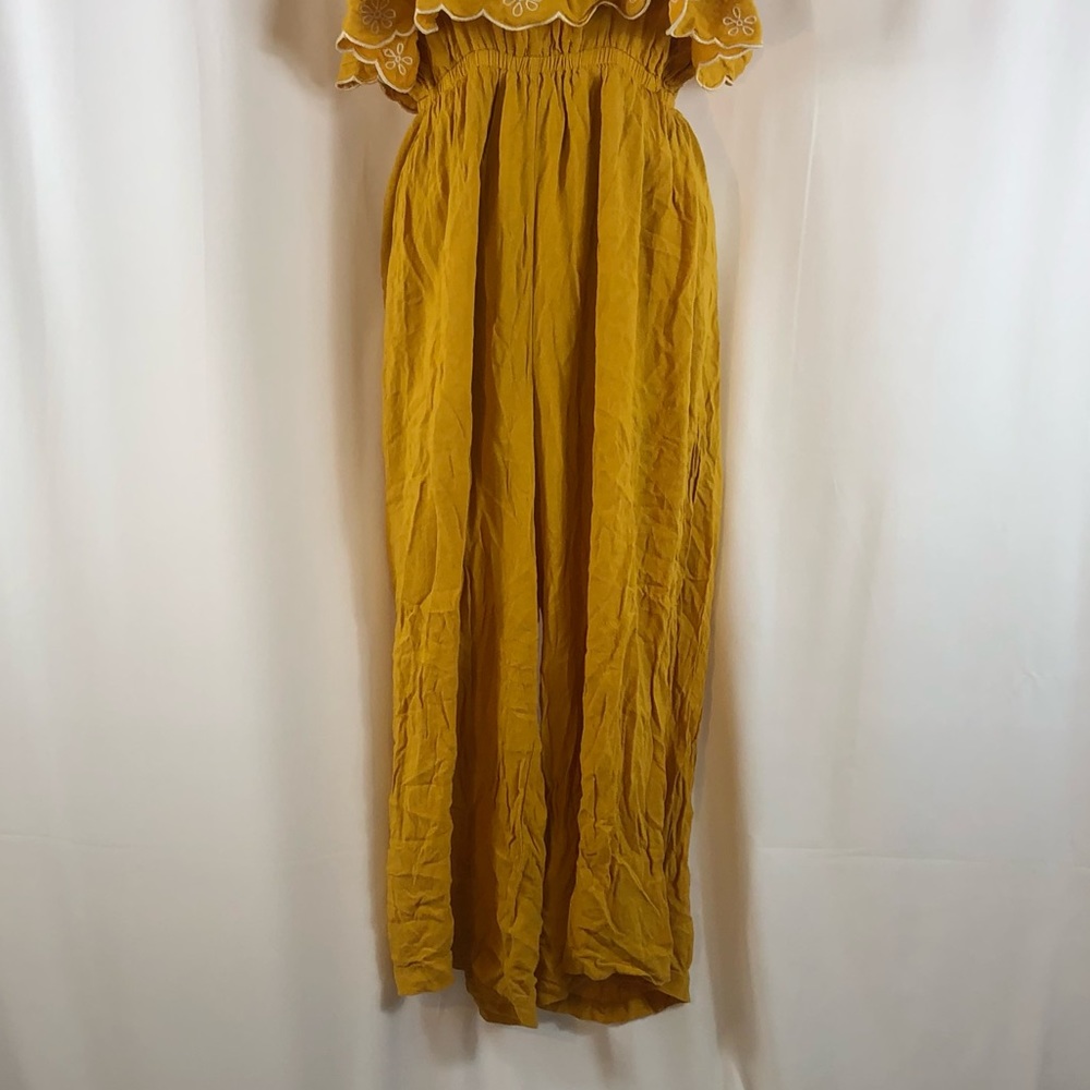 Flying Tomato Rayon ruffle neckline halter jumpsuit S - Picture 11 of 14